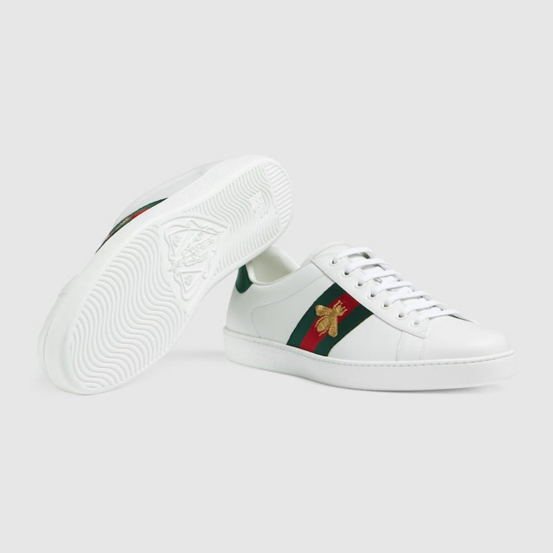 Women Ace Embroidered Sneaker – the bee is an archival code first introduced in ready-to-wear in the 1970s – LUX VERSE Luxury Designer Fashion Outlet