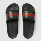 Men's Web Rubber Slide Sandal – a distinctive House code, the green and red Web is reimagined in a pop inspired take – LUX VERSE Luxury Designer Fashion Outlet