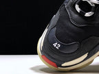 Triple S Black Red and Navy Sneakers