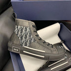 B23 High-Top Khaki Oblique Sneakers
