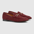Jordaan loafer GG canvas – rosso Ancora red GG canvas Women's Light gold-toned hardware Leather sole Horsebit – LUX VERSE Luxury Designer Fashion Outlet