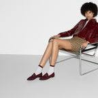 Jordaan loafer GG canvas – the classic shape is updated for the latest collection in a distinctive Rosso Ancora – LUX VERSE Luxury Designer Fashion Outlet