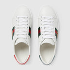 Women's Ace sneaker with bee – the House's classic low-top sneaker is embellished with the gold embroidered bee – LUX VERSE Luxury Designer Fashion Outlet