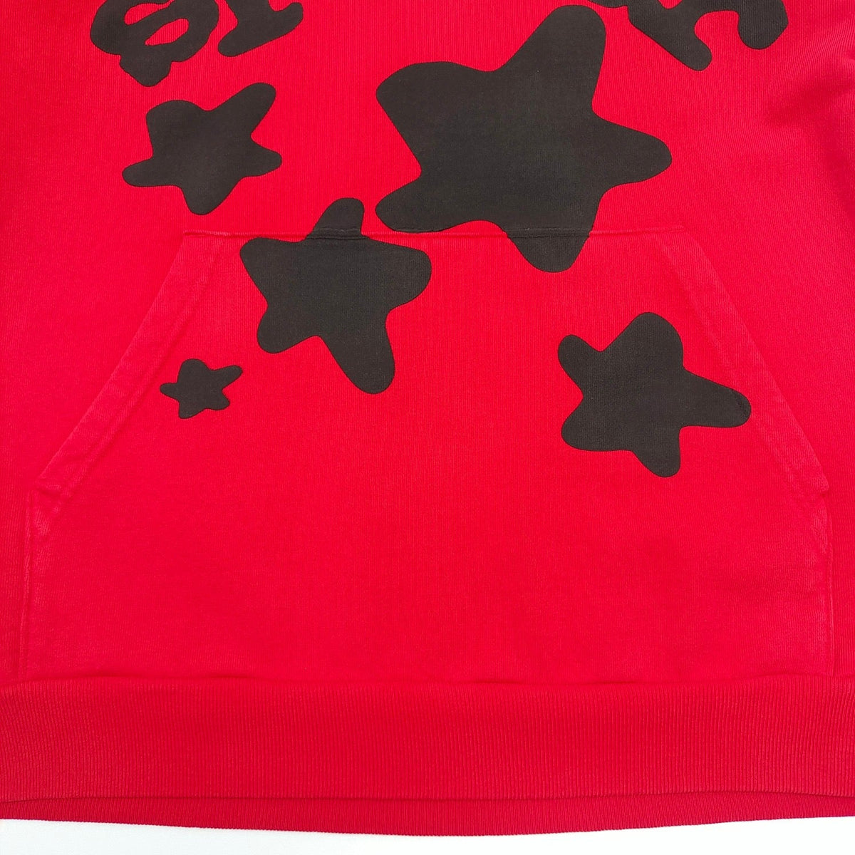 Roter Baumwollpullover mit Sternenprint – Herren