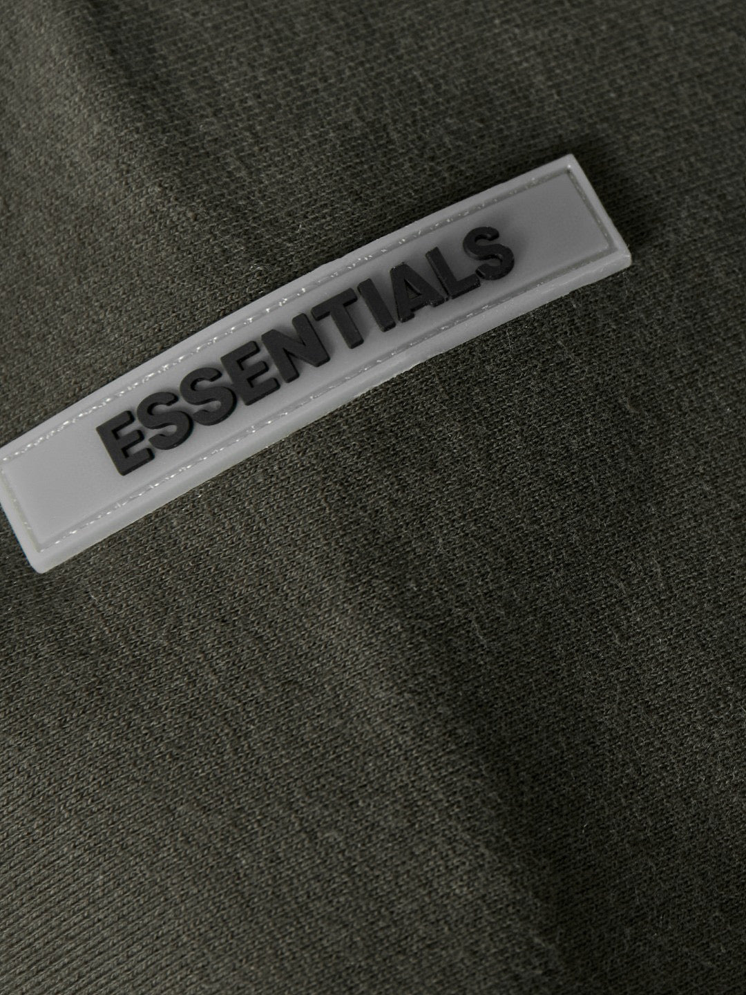 Grey Cotton Logo Pullover - Men's