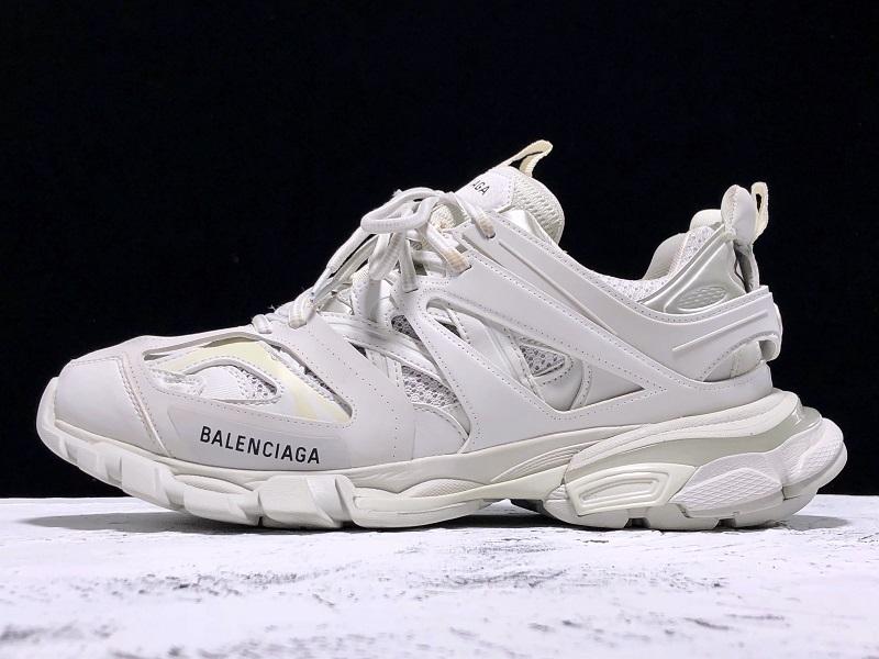 Track White Mesh Sneakers