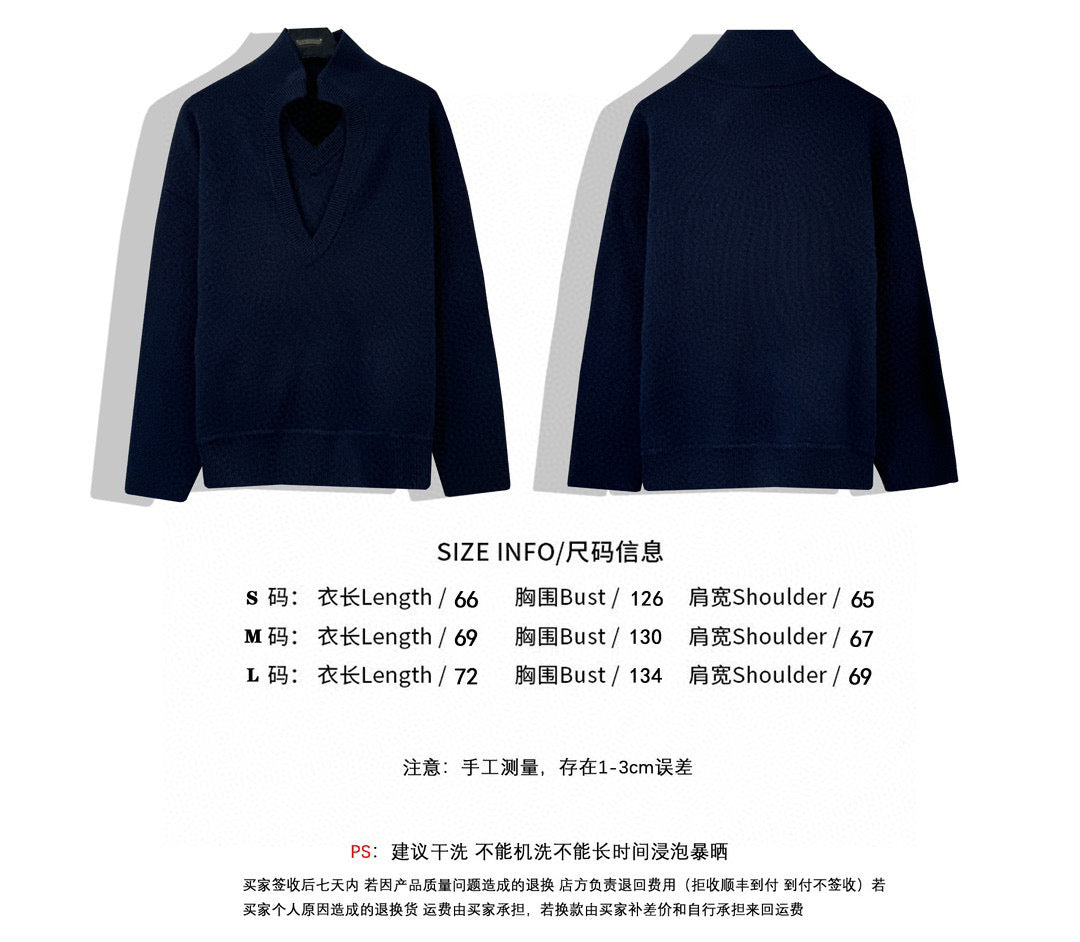 4-Bar Knit Zip Grey Sweater - Men's