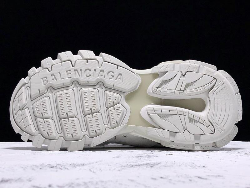 Track White Mesh Sneakers