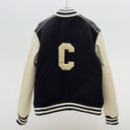 Black Wool Letter Varsity - Men's