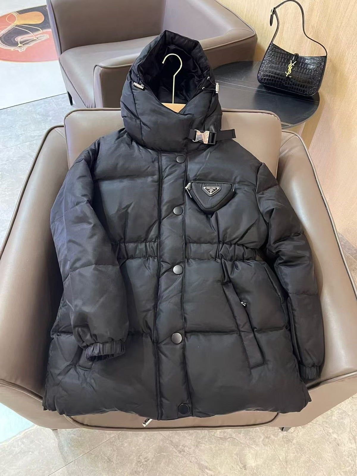 Black Puffer Jacket - Women's