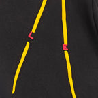 Black Cotton Graphic Straight - Men's