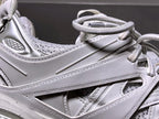 Sneaker Track aus weißem Mesh