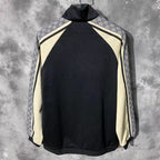 Black Jersey Monogram Panel Track - Men's