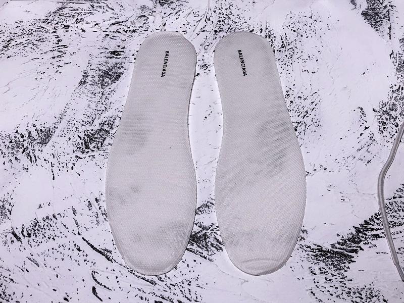 Sneaker Track aus weißem Mesh