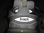 Sneaker Track aus weißem Mesh