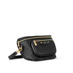 Mini Bumbag Empreinte Leather – it has a zipped main compartment and a zipped front pocket with an embossed leather – LUX VERSE Luxury Designer Fashion Outlet