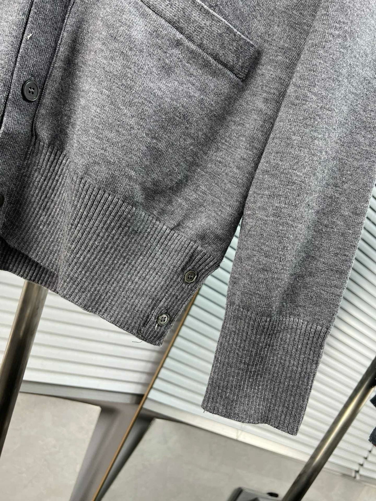 RWB Stripe Cardigan White - Men's
