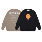 Black Cotton Planet Graphic Crewneck – Herren