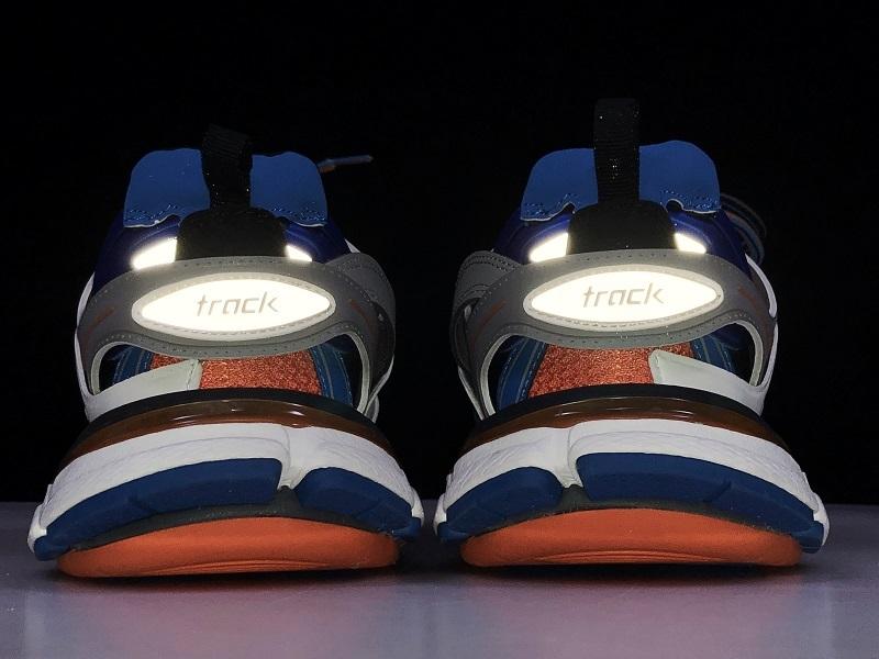 Track Blue and Orange Sneakers