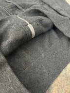 4-Bar Zip Grey Hoodie - Men's