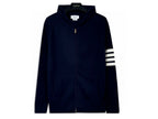4-Bar Zip Grey Hoodie - Men's