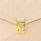 Pochette Métis Crème Beige – the discreet Monogram pattern embossed into the leather and the gold-color hardware, – LUX VERSE Luxury Designer Fashion Outlet