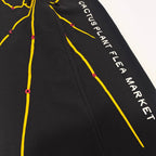 Black Cotton Spider Graphic Wide-Leg - Men's