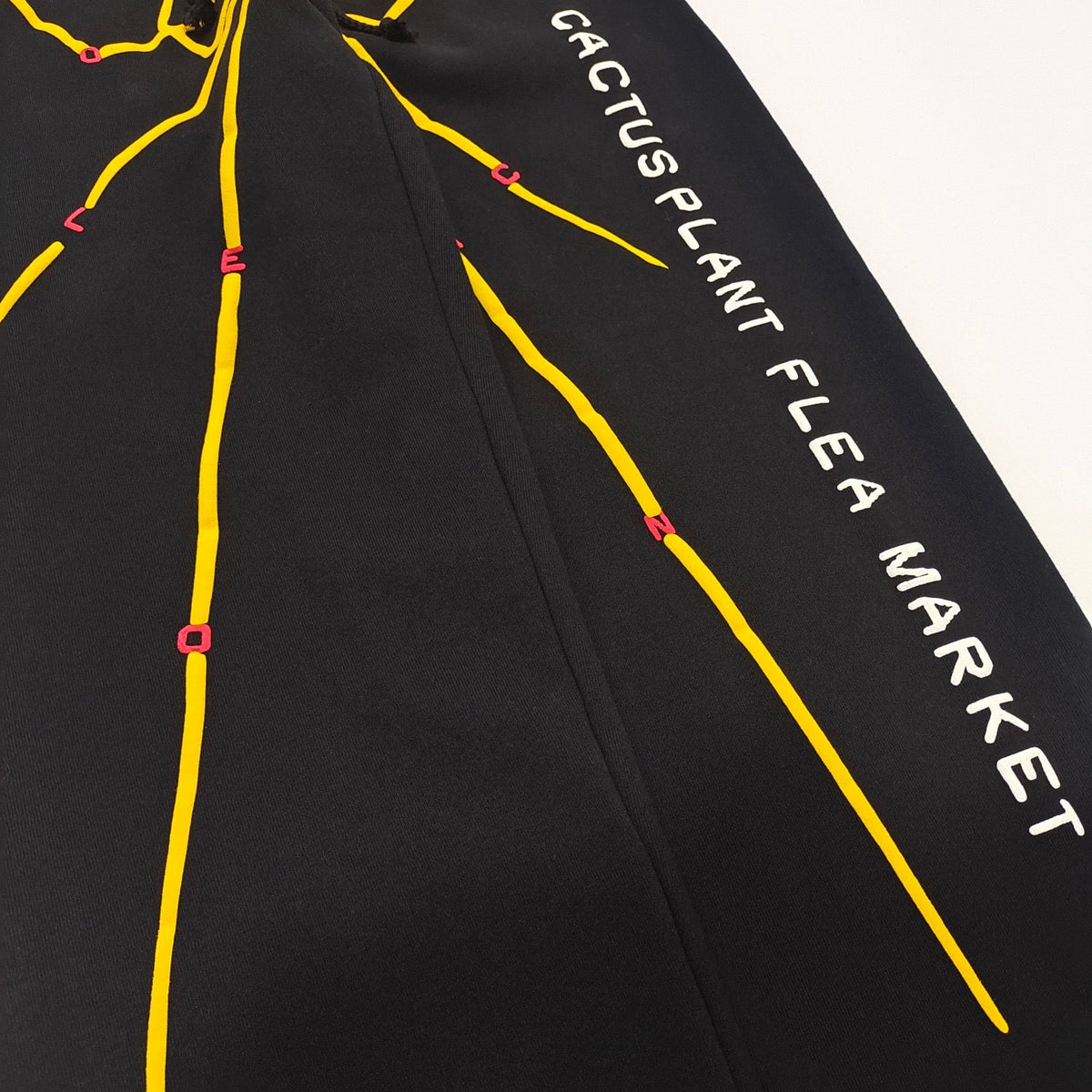 Black Cotton Spider Graphic Wide-Leg - Men's