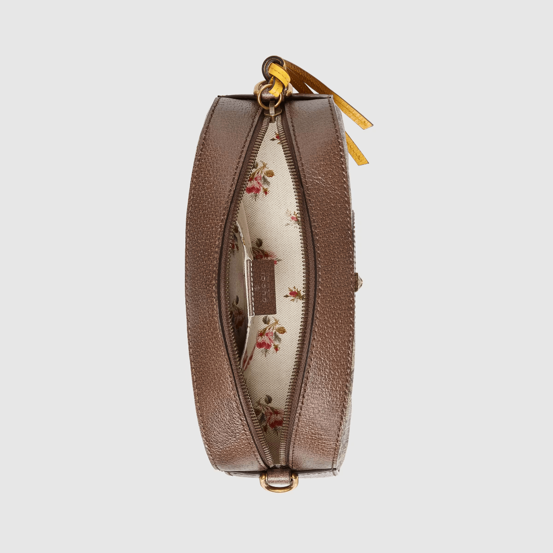 Neo Vintage Gg Supreme Messenger Bag – beige/ebony GG Supreme canvas Brown and yellow leather trims Brass hardware Green – LUX VERSE Luxury Designer Fashion Outlet