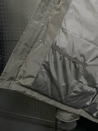 Schwarzer Nylon-Daunenparka – Herren