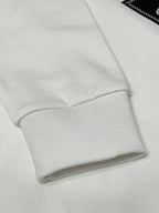 Black Cotton Logo Pullover - Men's