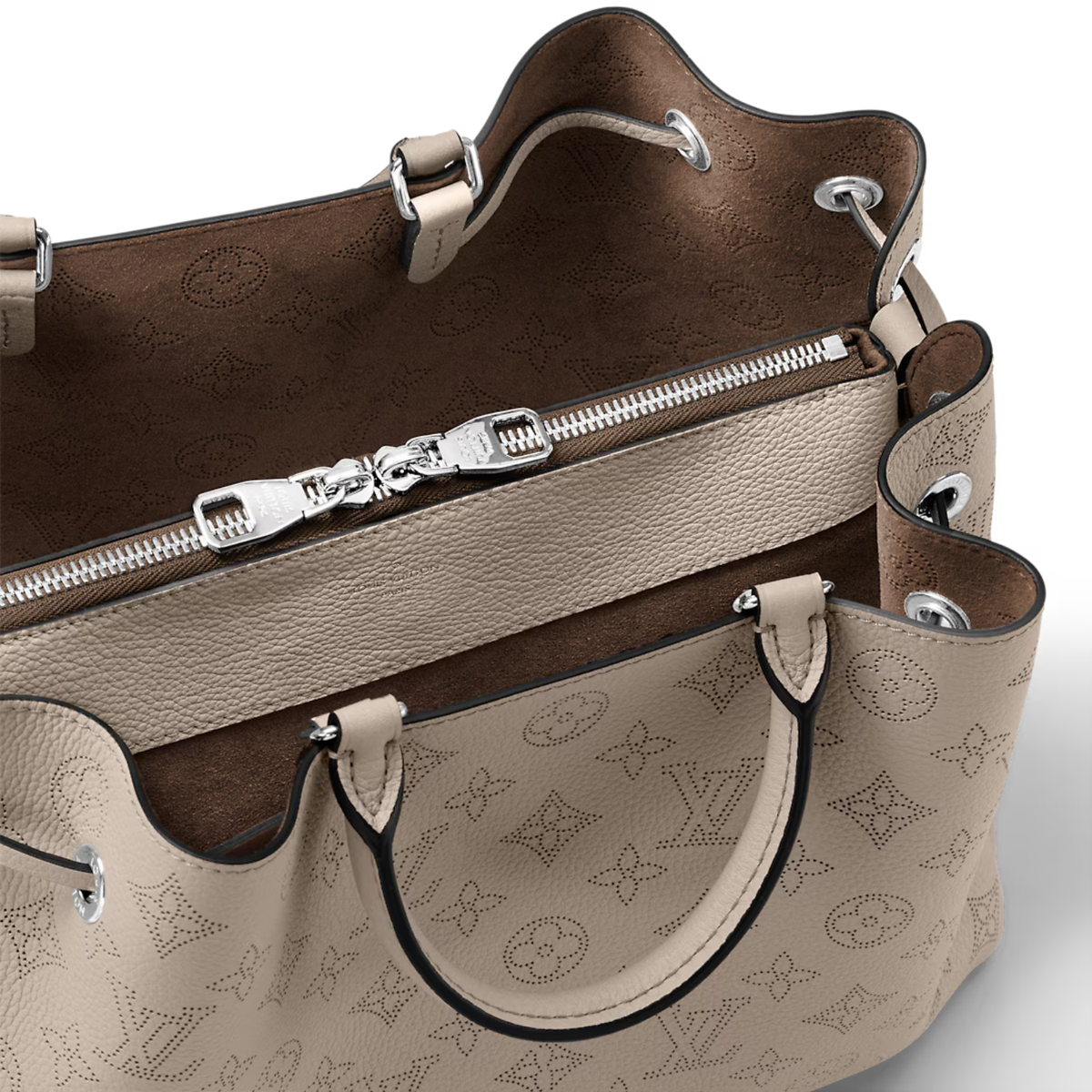 Bella Tote Elegant Galet – the Bella Tote is made from supple Mahina calf leather in a subtle and elegant Galet – LUX VERSE Luxury Designer Fashion Outlet
