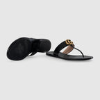 Thong sandal with Double G – inspired by the summer spirit and beach clubs on the Italian coast, this item is – LUX VERSE Luxury Designer Fashion Outlet
