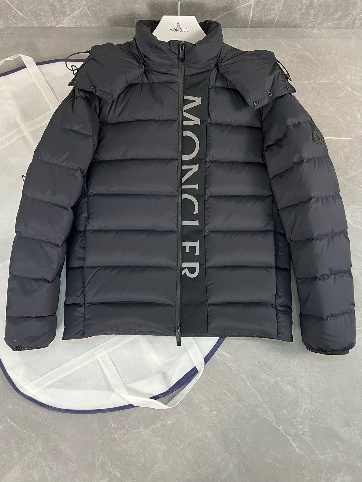 Black Puffer Jacket - Men's