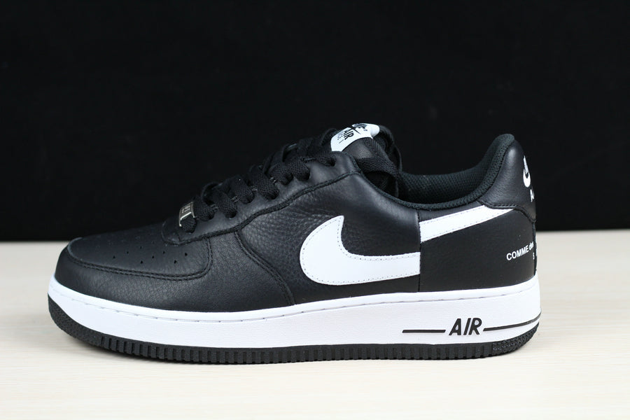 Black Leather White Midsole Low-Top - Men's