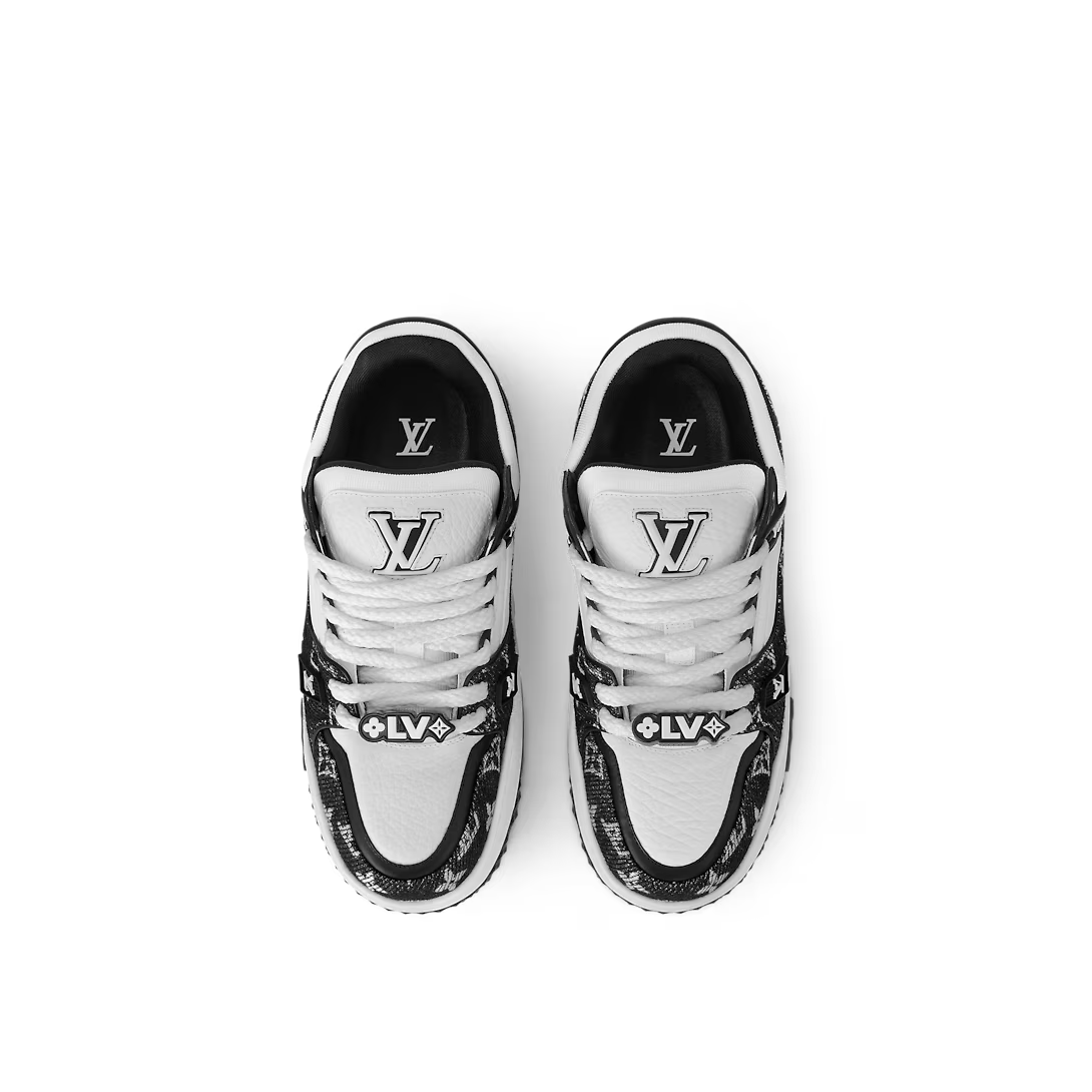 Trainer Denim Maxi Sneaker – it is finished with a chunky outsole in extremely lightweight rubber – LUX VERSE Luxury Designer Fashion Outlet