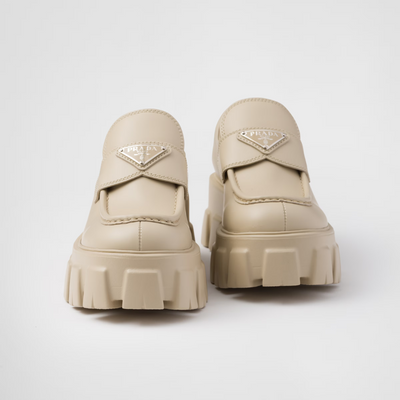 Brushed leather Monolith loafers - LUX VERSE - Luxury designer fashion outlet