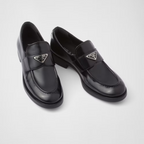 Brushed leather loafers Black – made of brushed leather, one of the brand's emblematic materials, the shoe has – LUX VERSE Luxury Designer Fashion Outlet