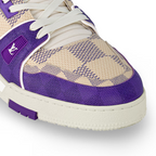Trainer vintage Sneaker – the cult Trainer sneaker is reinterpreted in Damier grained calf leather with a play – LUX VERSE Luxury Designer Fashion Outlet