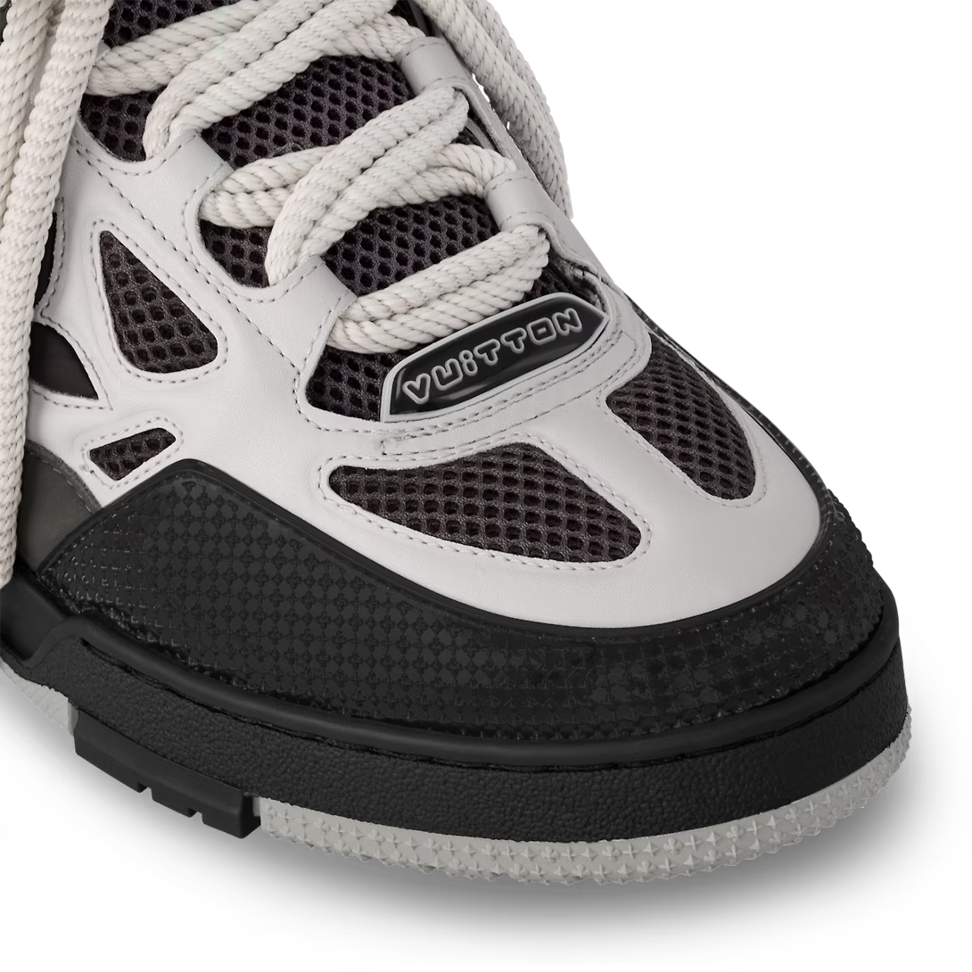 Skate Rubber Sneaker – this bicolor model incorporates a Monogram Flower on the side and three Monogram – LUX VERSE Luxury Designer Fashion Outlet