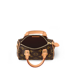 Nano Speedy – in addition to its two handles, it has a removable, adjustable shoulder strap for – LUX VERSE Luxury Designer Fashion Outlet