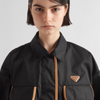Re-Nylon Collar Jacket – this Re-Nylon jacket featuring utility elements accompanied by refined details is – LUX VERSE Luxury Designer Fashion Outlet