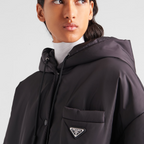 Oversized light Black Re-Nylon raincoat – introducing the Oversized Light Re-Nylon Raincoat, the perfect outerwear for rainy – LUX VERSE Luxury Designer Fashion Outlet