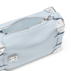 Side Trendy Trunk PM – a detachable leather handle and a removable and adjustable leather strap give carry – LUX VERSE Luxury Designer Fashion Outlet