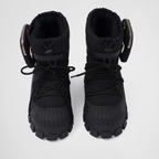 Re-Nylon gabardine après-ski boots with pouch – re-Nylon boots embody the hybrid soul – LUX VERSE Luxury Designer Fashion Outlet