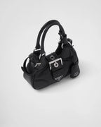 Moon Re-Nylon and leather bag – characterized by a harmonious and compact silhouette, this bag stands out for – LUX VERSE Luxury Designer Fashion Outlet