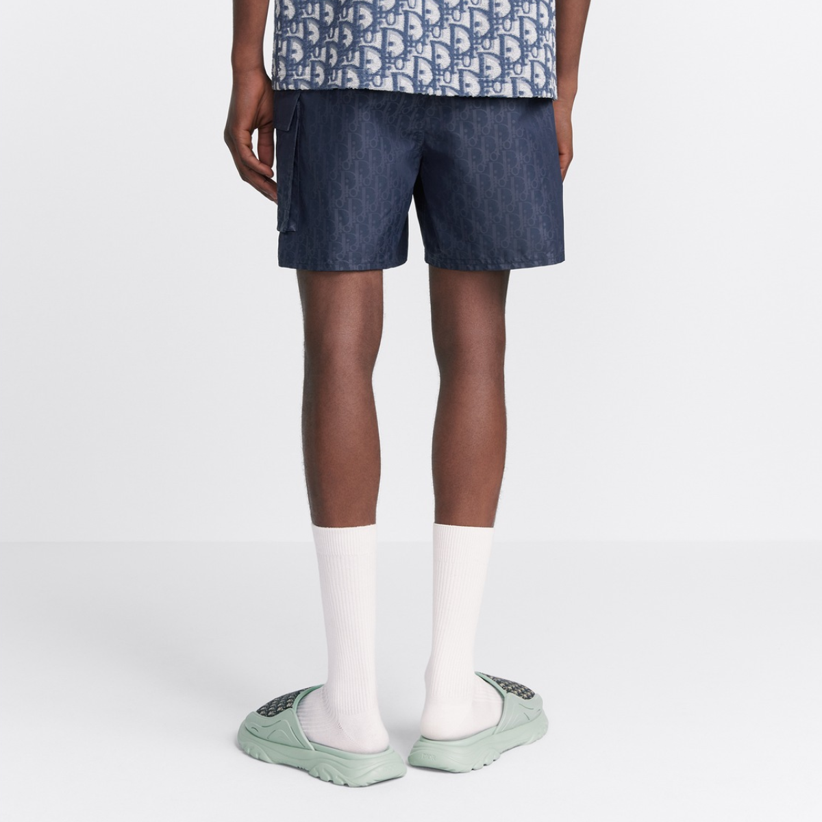 Oblique Swim Shorts – the swim shorts highlight the hallmark Oblique motif – LUX VERSE Luxury Designer Fashion Outlet