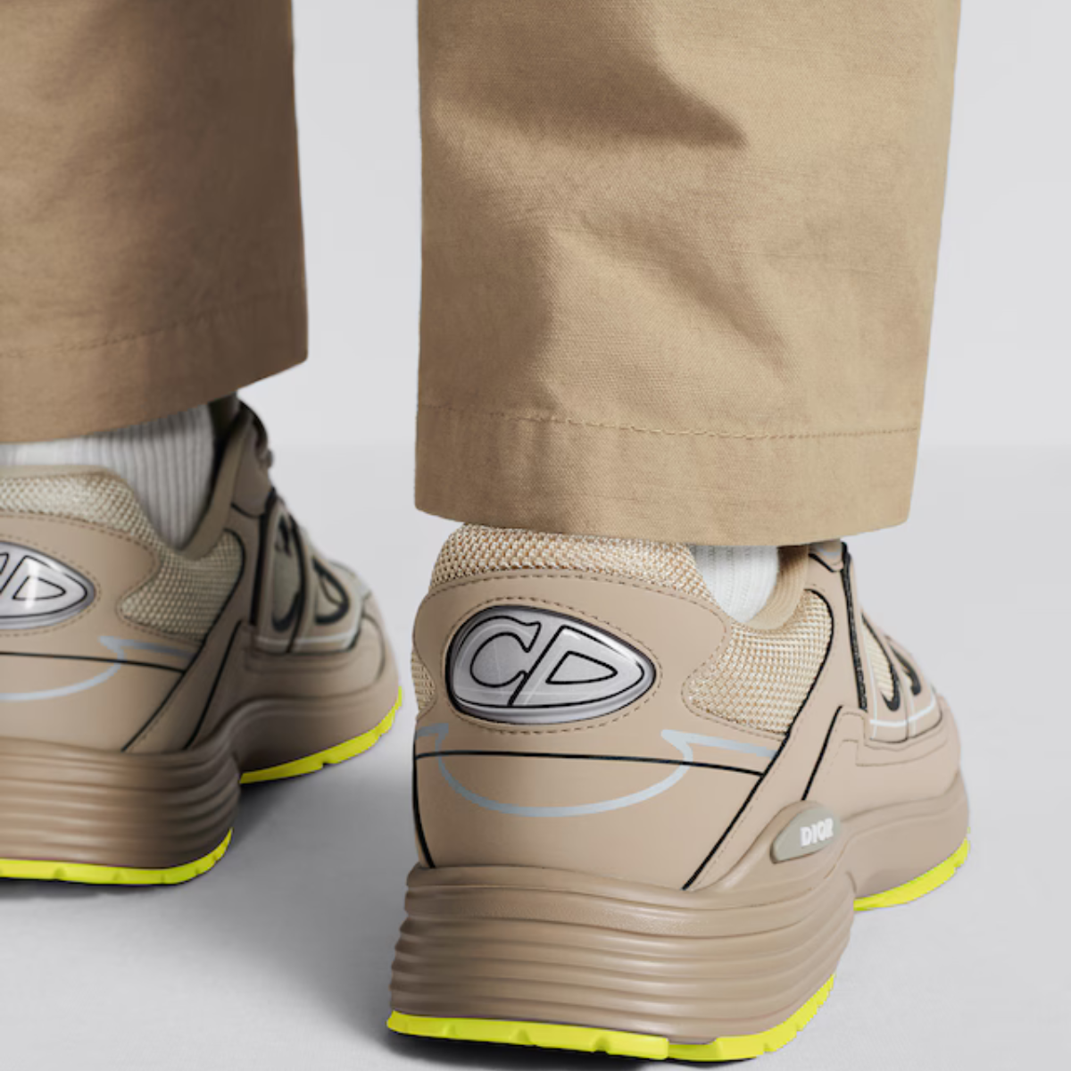 Dior B30 Sneaker Modern Sporty – the B30 and CD30 signatures on the tongue and the back of the sneaker – LUX VERSE Luxury Designer Fashion Outlet