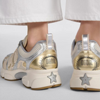 Chrono Elevate Sneaker – featuring three-tone laces and an ultra-lightweight sole adorned with a star, – LUX VERSE Luxury Designer Fashion Outlet