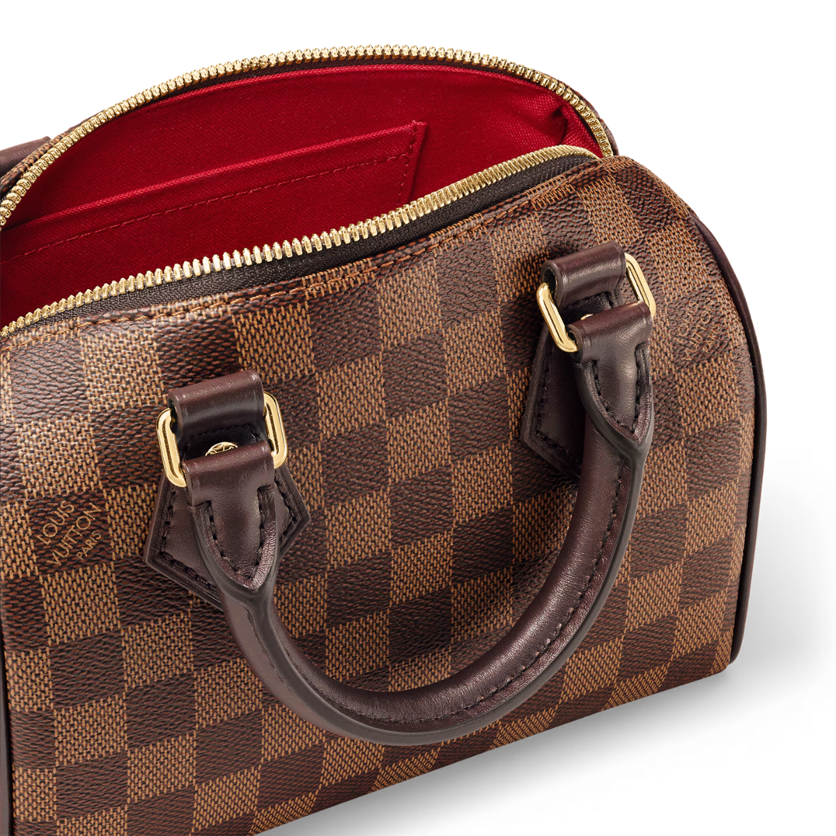 Speedy Bandoulière 20 Brown – the Speedy Bandoulière 20 city bag is now offered in classic Damier Ebene canvas – LUX VERSE Luxury Designer Fashion Outlet